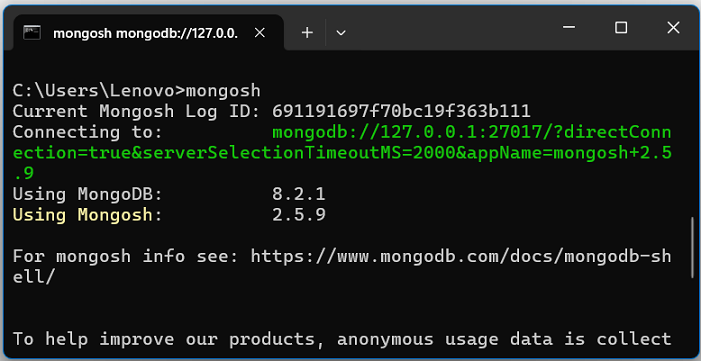 Run Mongo Shell