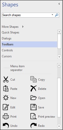Toolbars