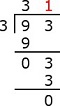 Multiply 3 x 1