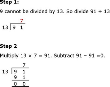 91 Divide by 13