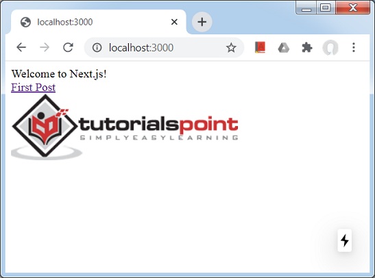 Home page with Logo