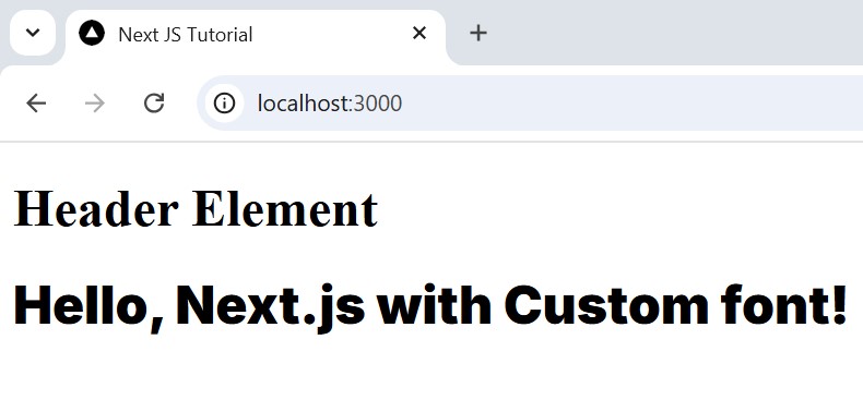 Use Custom Font