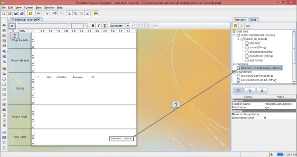 Preview Report