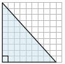 Finding the area of a right triangle on a grid Quiz6
