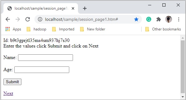 Session Create Id