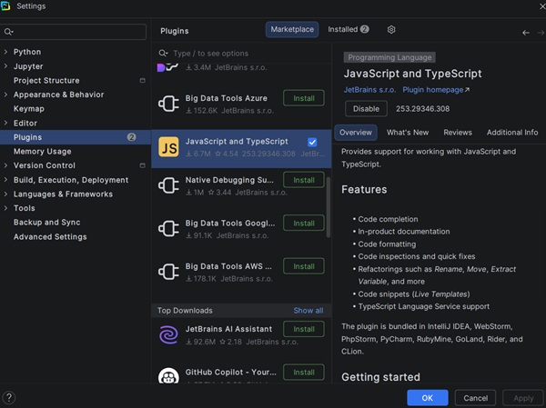 JavaScript and Toolbox