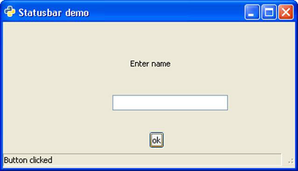 Statusbar Demo