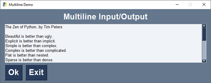 Multiline Element