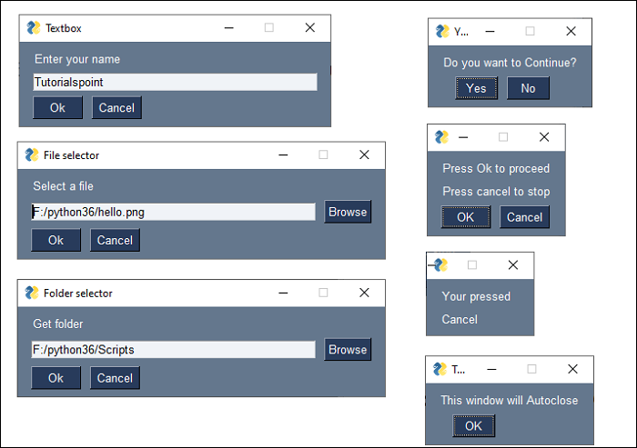 Popup Windows