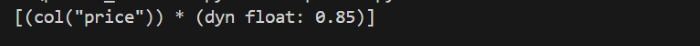 Polars DataFrame example