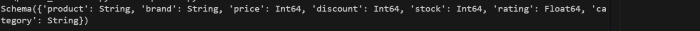 Polars DataFrame example