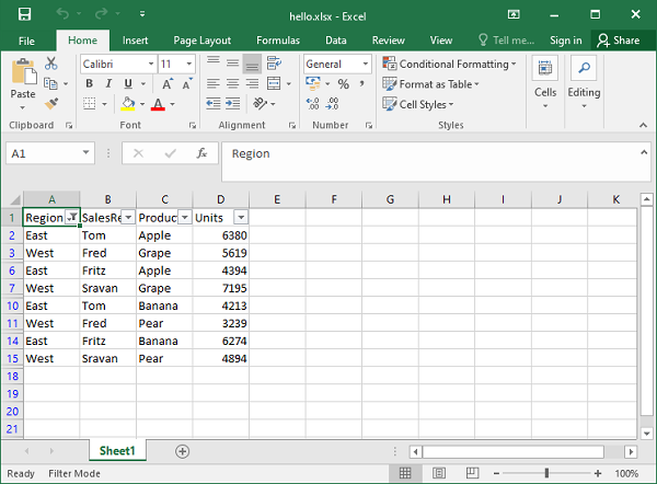 Column List Filter1