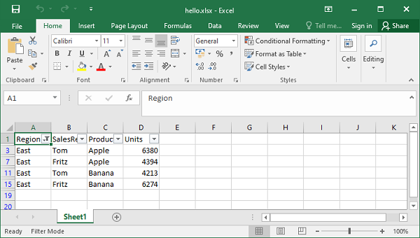 Filter Criteria1