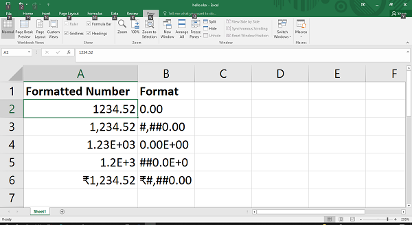 Formatted Number