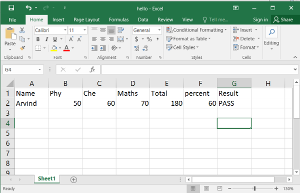 Write Formula