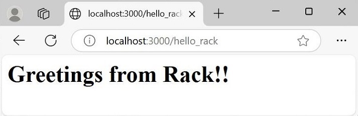 Rails on Rack2