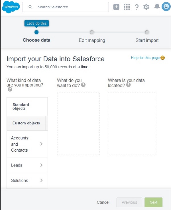 Data Import 1