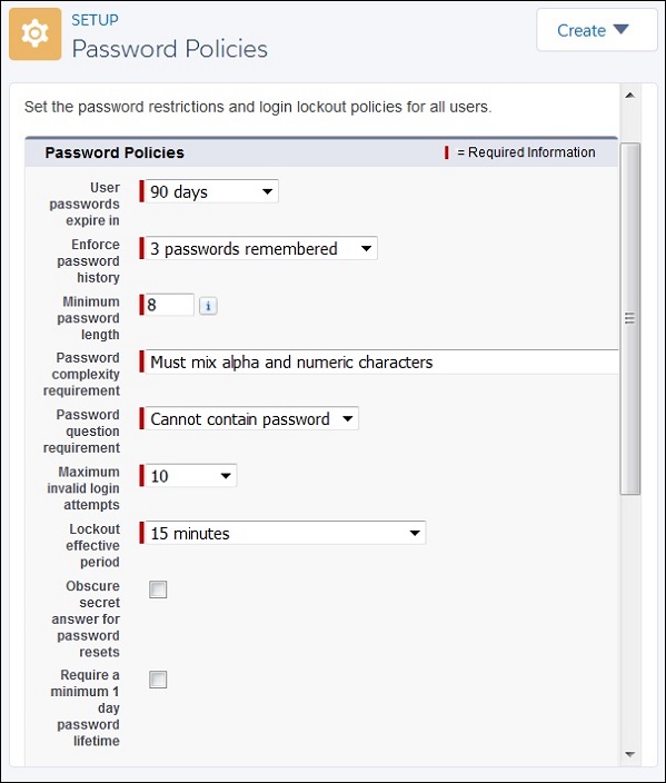 Password Policies