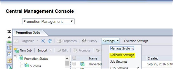 Rollback Process