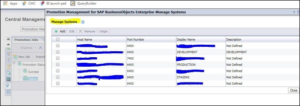 Systems Window