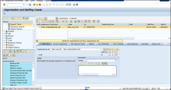 Plan SAP System