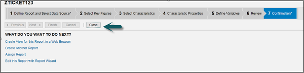Confirmation tab