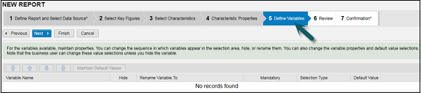 Define Variables