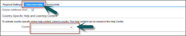 Onscreen Help