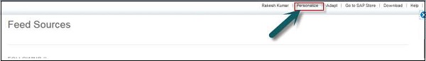 Personalize Tab