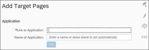 Add Target Page