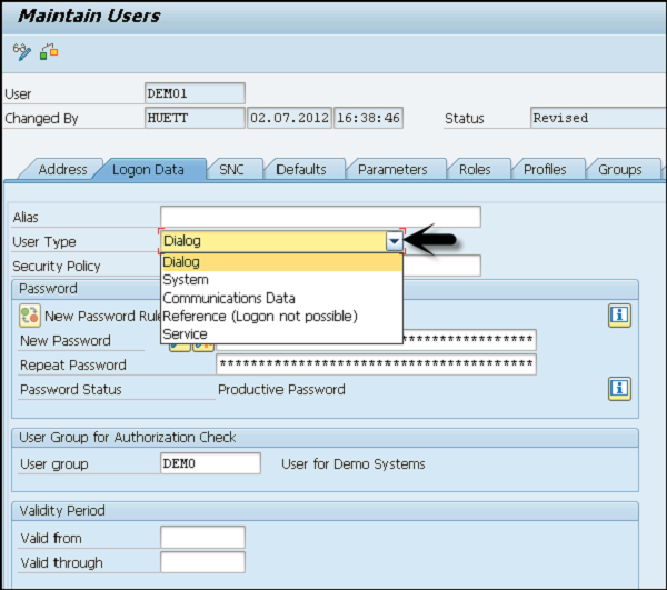 Logon Data