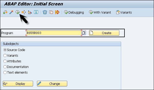 ABAP Editor