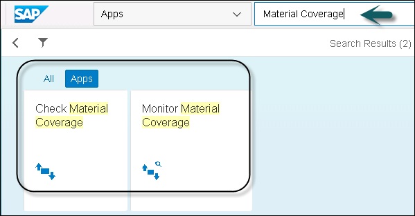 Material Coverage
