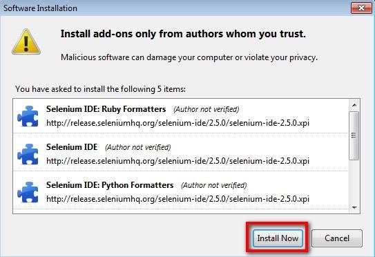 Selenium IDE 3