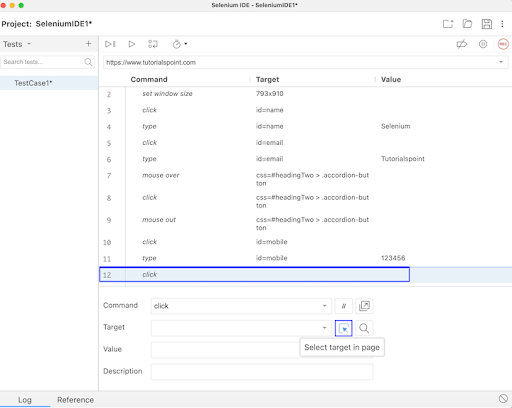 Selenium IDE Locating Strategies 6