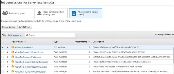 Set Permissions