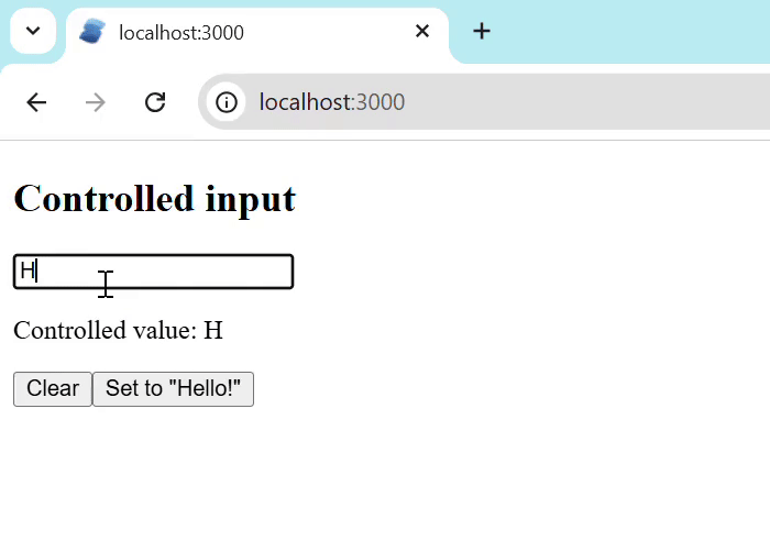 Controlled Input