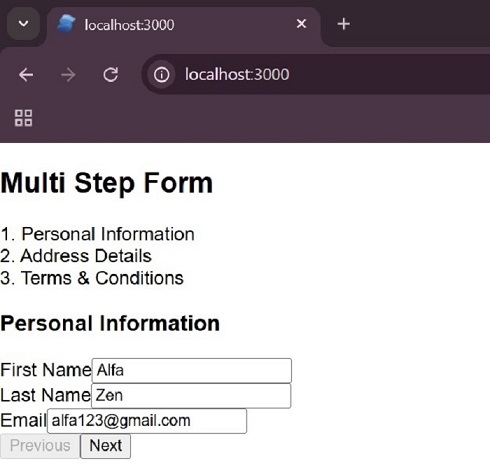 Multi Step 1