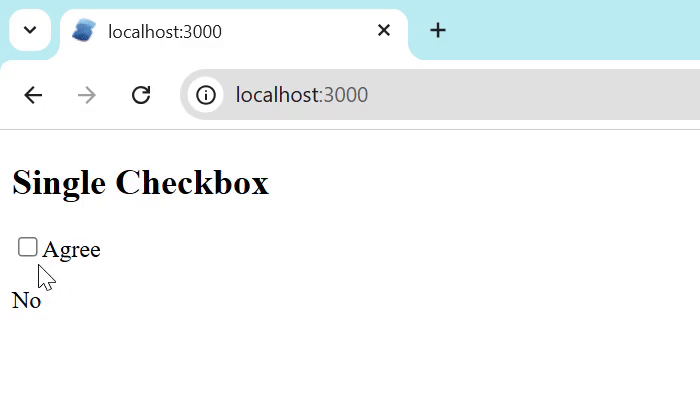 Single Checkbox