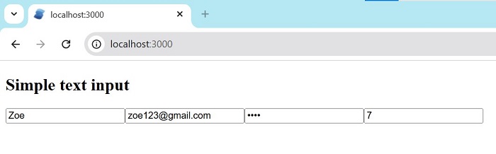 Text Input