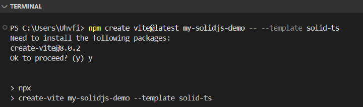 Using Vite Directly Step1