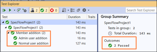 Execution Results