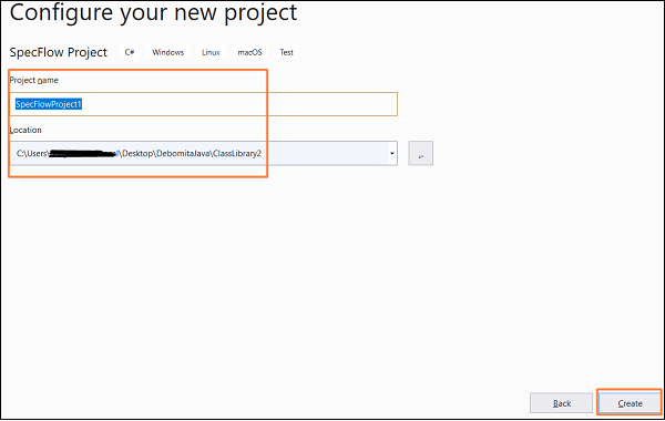 Project Create