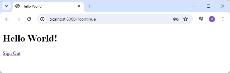 Login Form Success