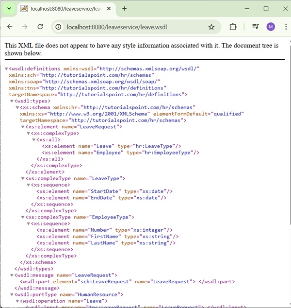 First Application result