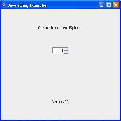 Swing JSpinner