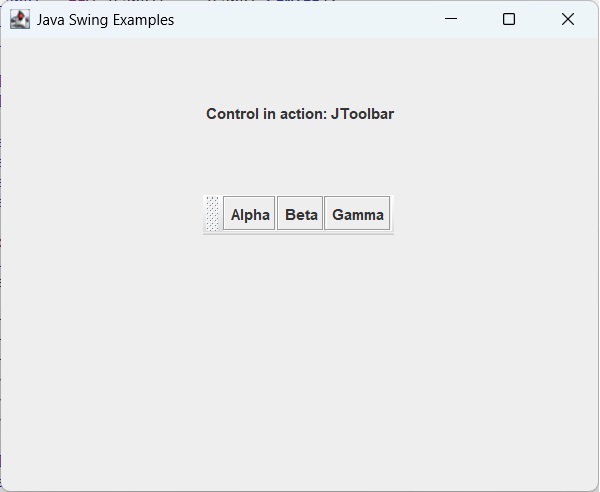 Create Toolbar