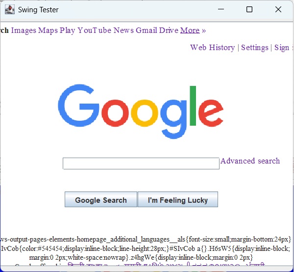 Show HTML using url
