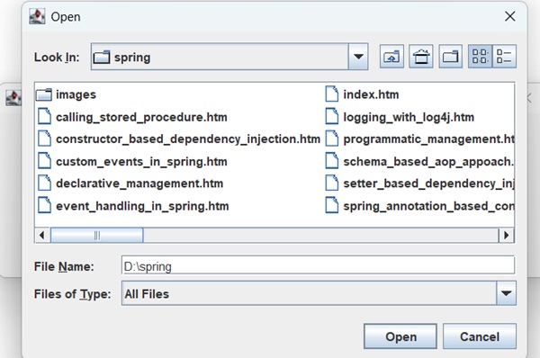 File Chooser for Directories/Files