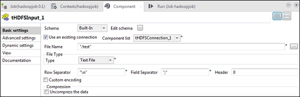 Edit schema Button